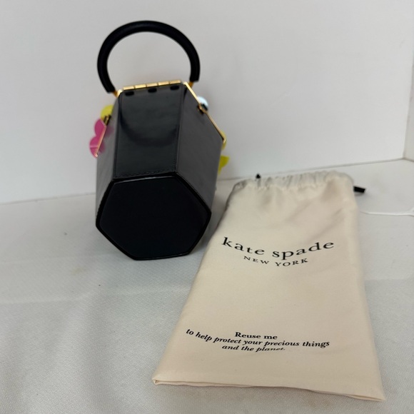 Kate Spade New York Blue 3D Bouquet Top-handle  Shoulder Bag - Picture 8 of 12